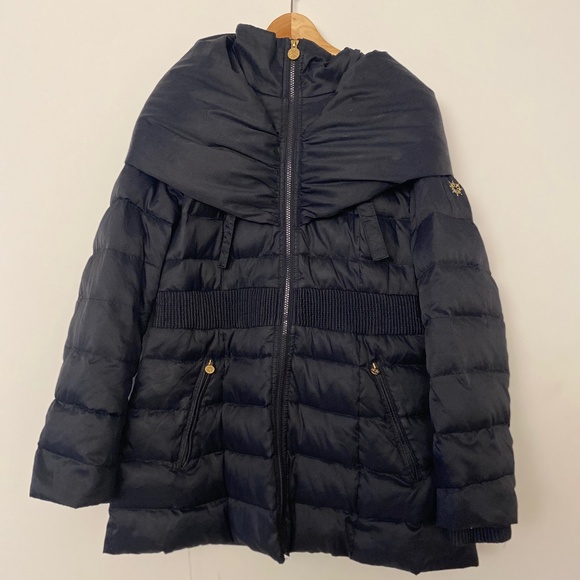 Laundry by Shelli Segal - Navy Fitted Puffer Jacket - Picture 1 of 2